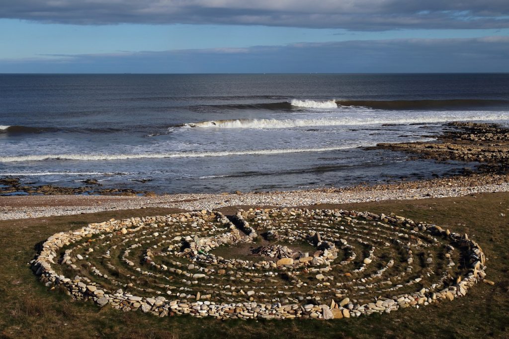 labyrinth, meditation, circle, contemplation, reality, accessible, england, whitburn, tyne and wear, stones, pebbles, labyrinth, labyrinth, labyrinth, labyrinth, labyrinth